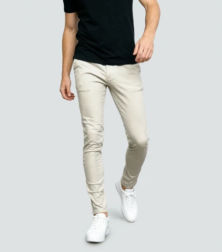 Navy Pantalon Chino Skinny Masculino GasAR