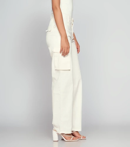 Pantalon Para Mujer Mariana Tipo Cargo Unicolor DerekAR