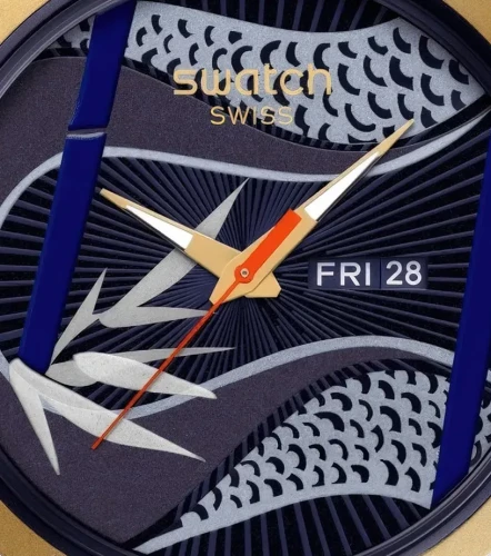 Reloj Swatch Blue And Golden Lithe DancerAZ