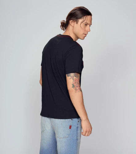 Slim Matias T Shirt Unicolor Con Estampado UnserNG