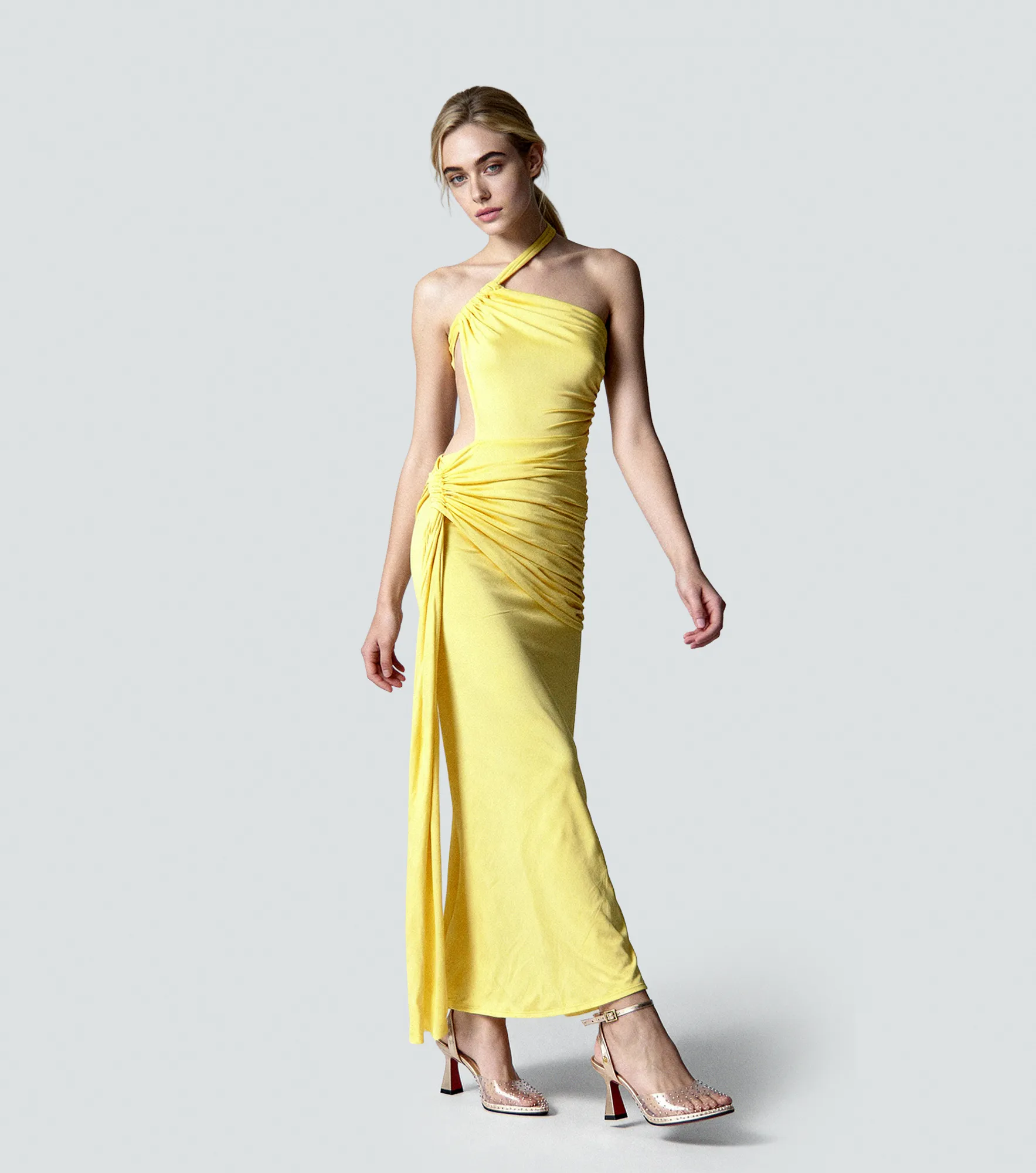 Vestido Largo Unicolor Derek 838034 AM