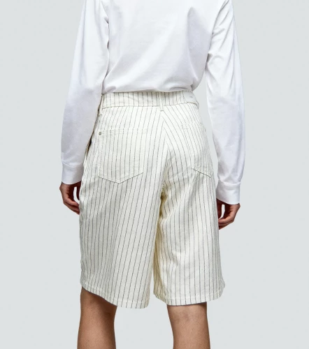 Bermuda En Indigo A Rayas Rebecca DerekAR