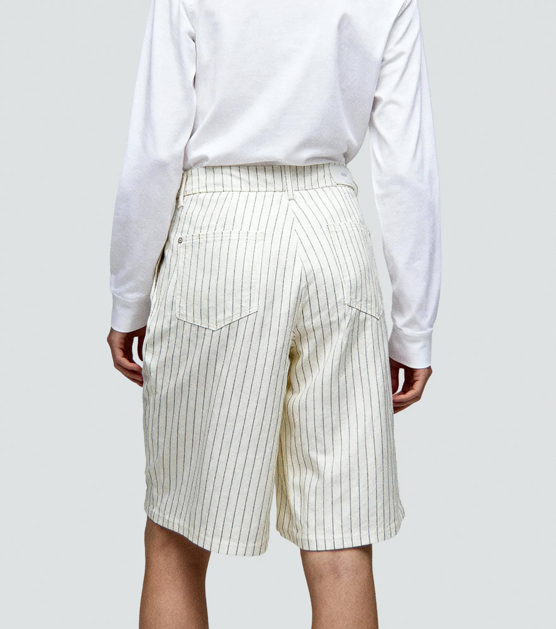 Bermuda En Indigo A Rayas Rebecca Derek 837185 AR