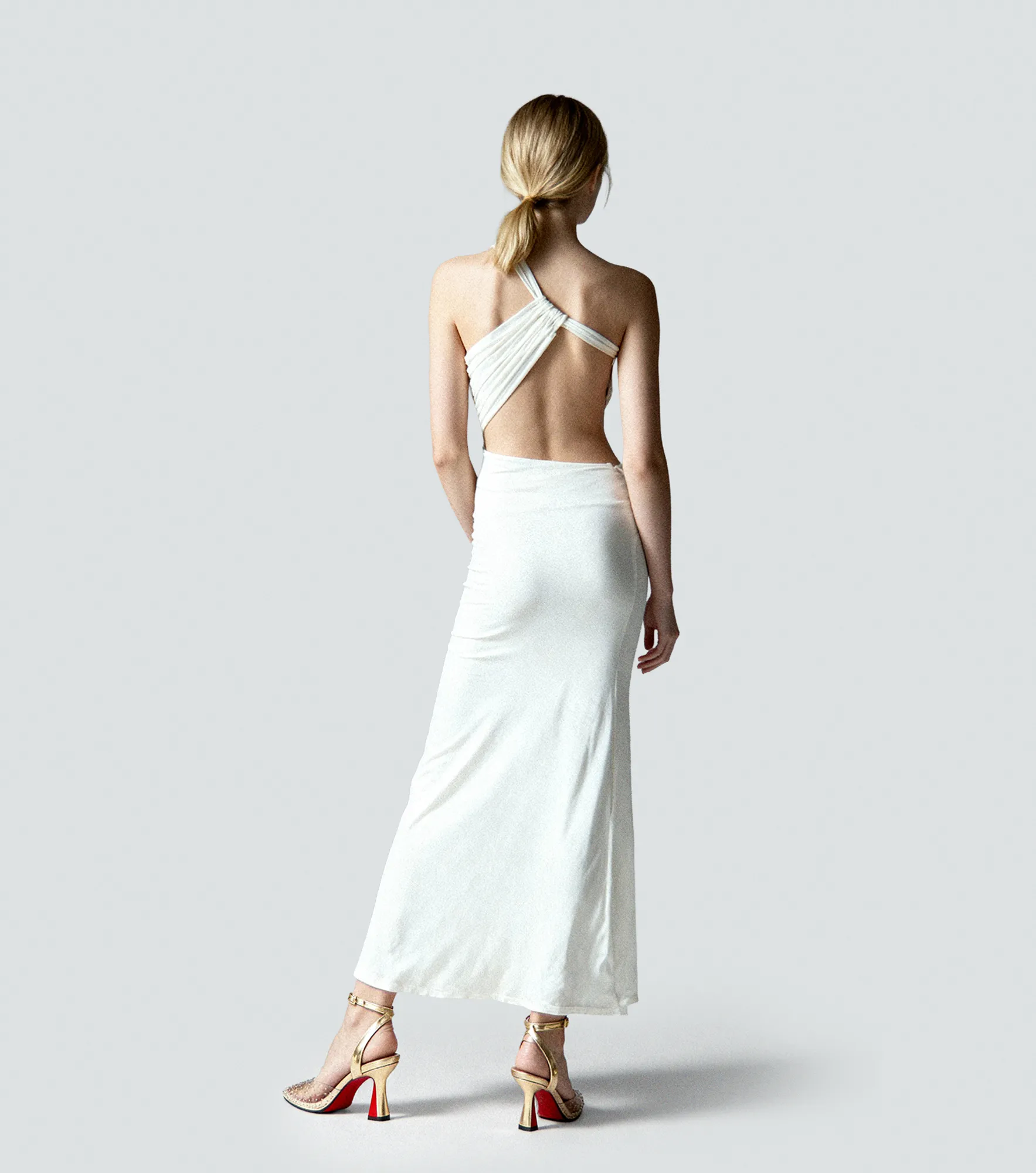 Vestido Largo Unicolor Derek 838034 AM