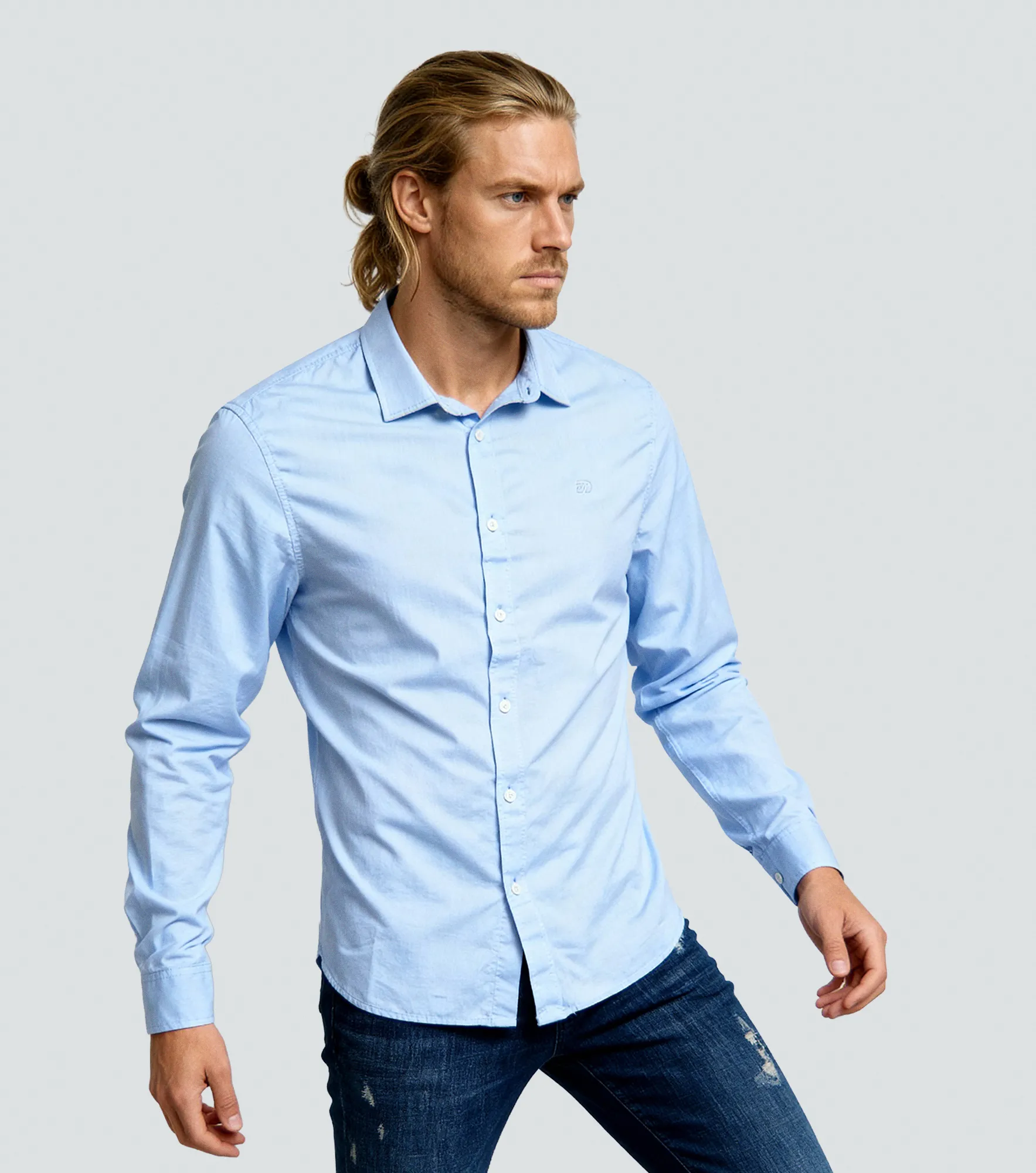 Camisa Americanino Ml Slim Fit LineaAZ