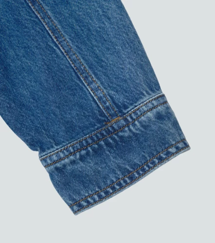 Larissa Enterizo Denim Manga 3 4 Con Cortes Y Bolsillos UnserAZ