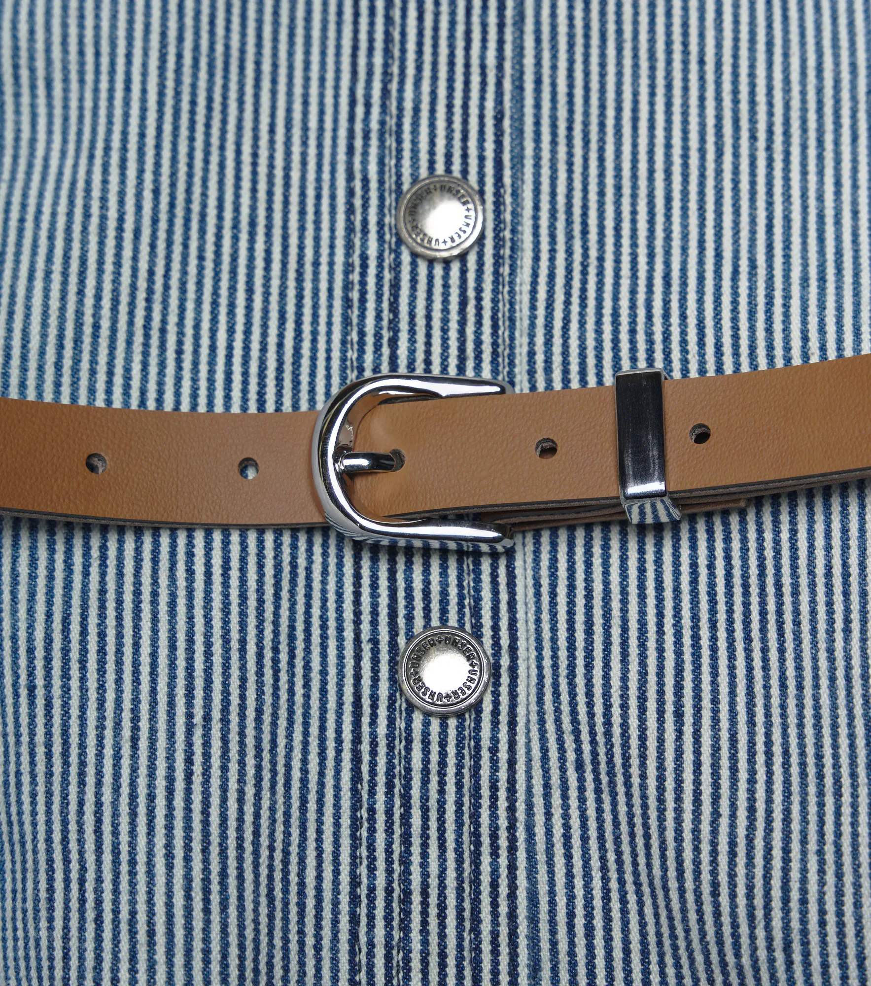 Margarita Vestido Manga 3 4 Con Lineas Verticales Unser 834550 AZ