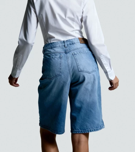 Bermuda Para Mujer En Indigo Janna DerekAZ