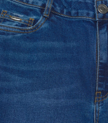 Bernes Flor Jean Cinco Bolsillos Con Bota Doblada UnserAZ