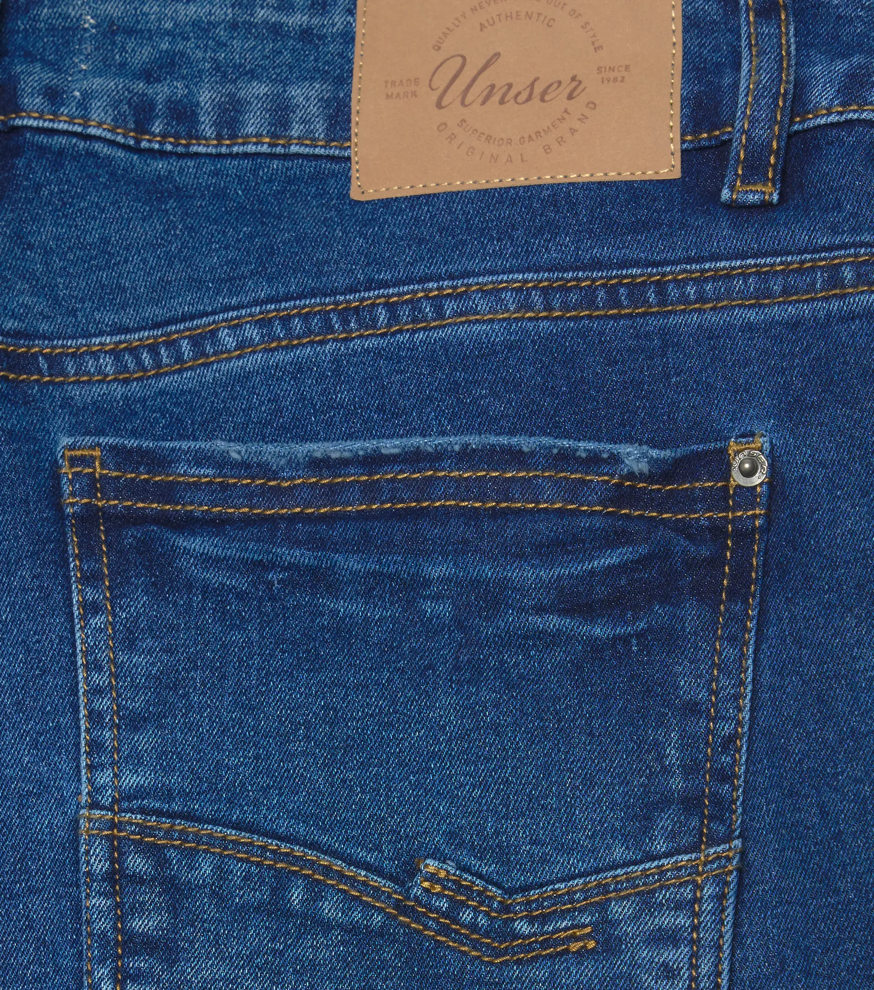 Bernes Flor Jean Cinco Bolsillos Con Bota Doblada Unser 836187 AZ