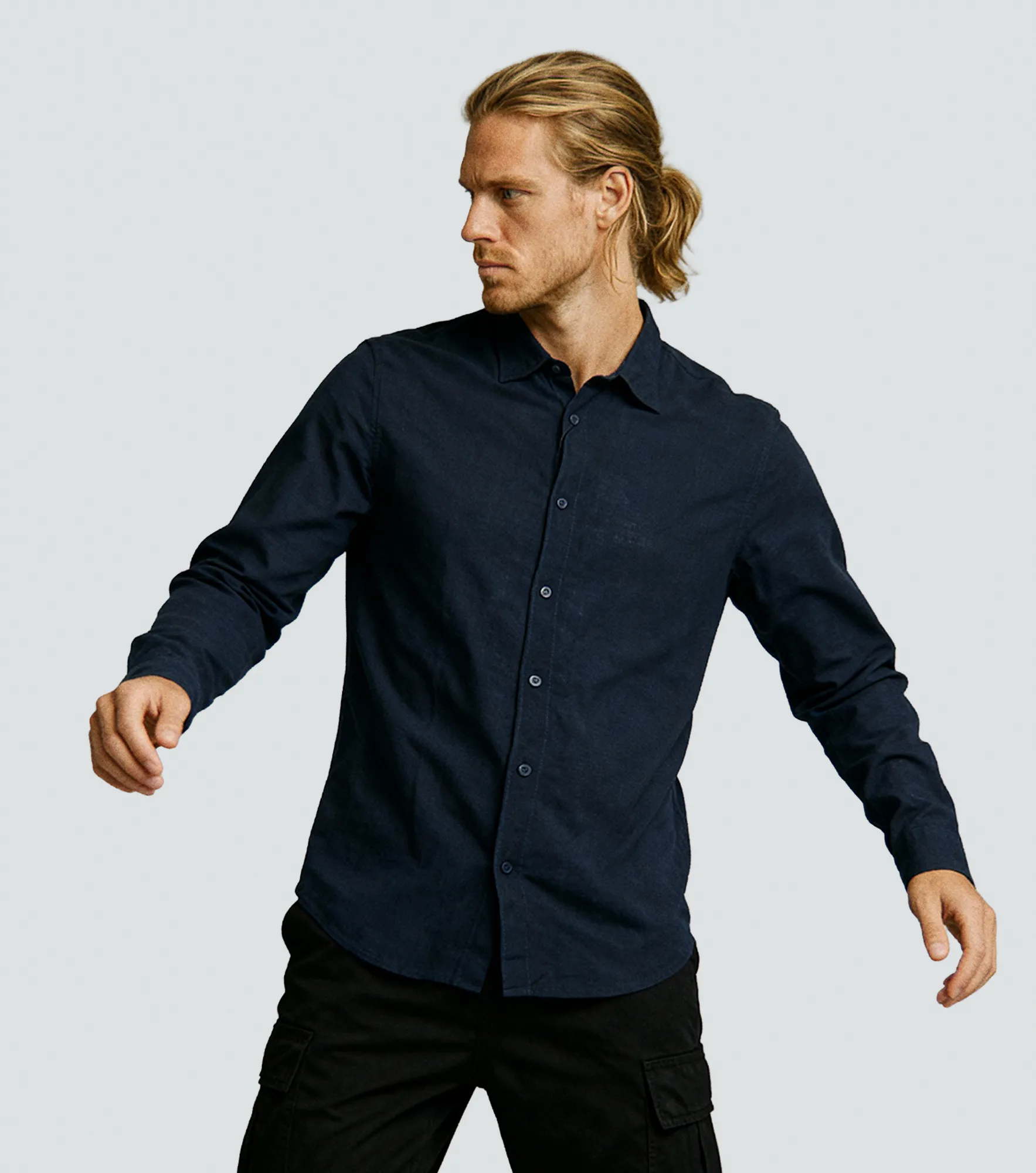 Camisa Jack And Jones Jjesummer Linen Blend Shirt LsAO