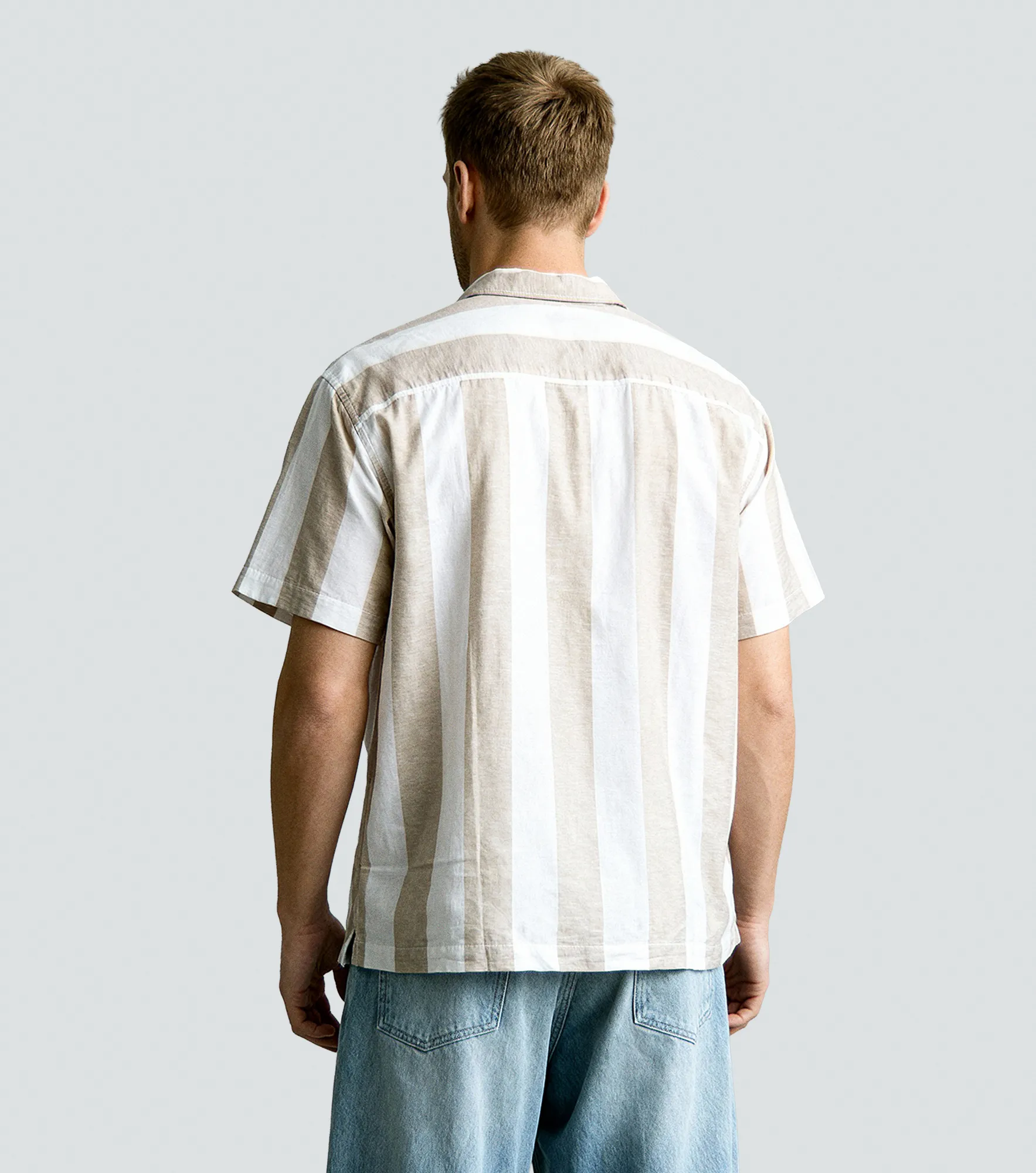 Camisa Jack And Jones Mc Jprsummer Linen Blend Shirt Stripe 132505 AZ