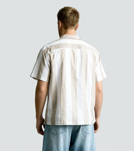 Camisa Jack And Jones Mc Jprsummer Linen Blend Shirt StripeBL