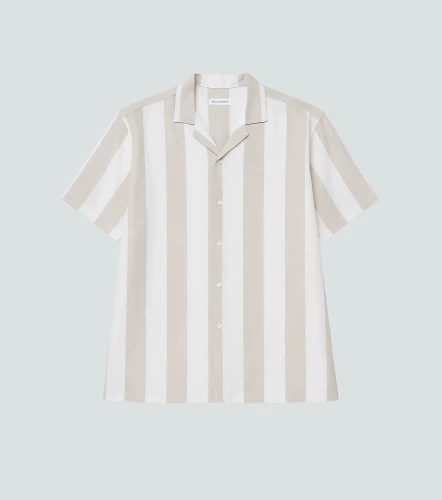 Camisa Jack And Jones Mc Jprsummer Linen Blend Shirt StripeBL