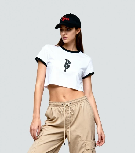 Venecia Blusa Crop Bordada Comfort TyperBL