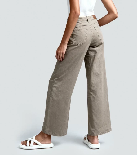 Barcelona Jean Para Mujer Naty Wide Leg Unicolor DerekKQ