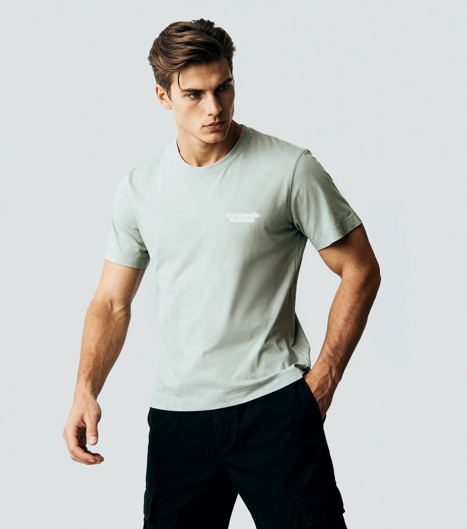 Camiseta Jack And Jones Jorridgewood Wash Tee Ss CrewGR