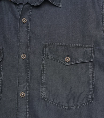 Slim Dayan Camisa Tono Negro En Tencel UnserNG