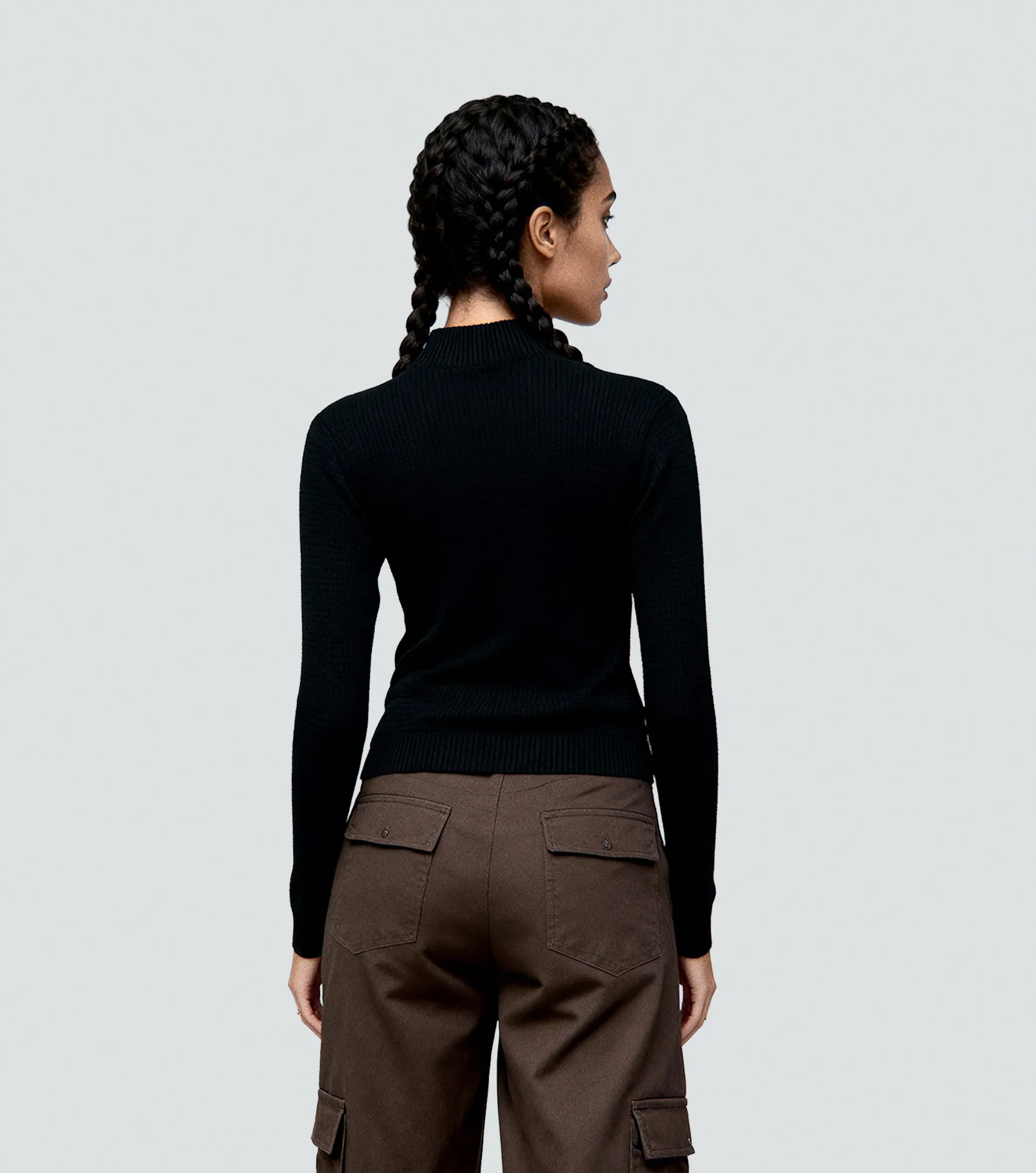 Monica Buzo Tejido Unicolor Cuello Alto Unser 837789 NG