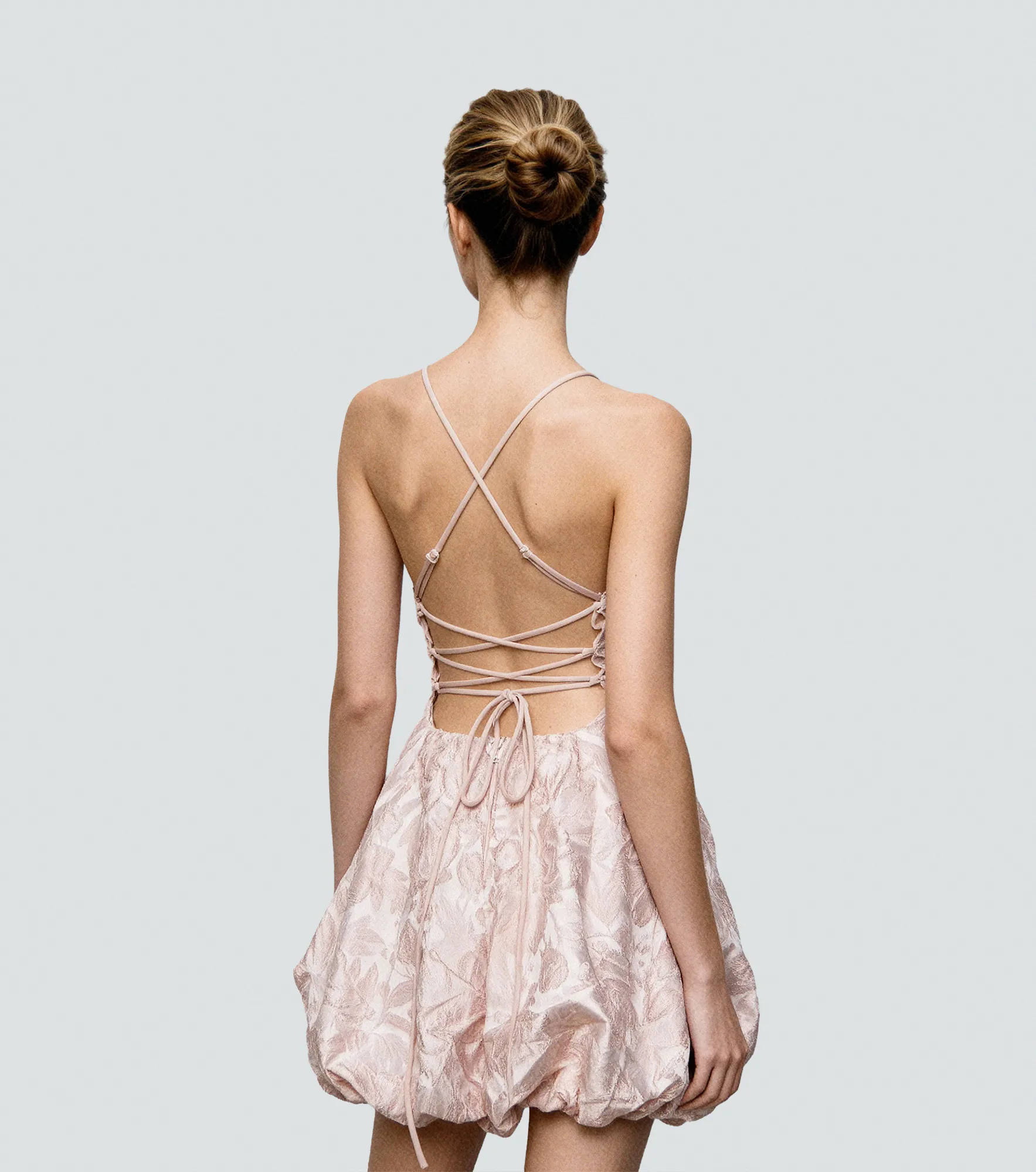 Vestido Corto Con Tiras Unicolor Derek 836346 RS