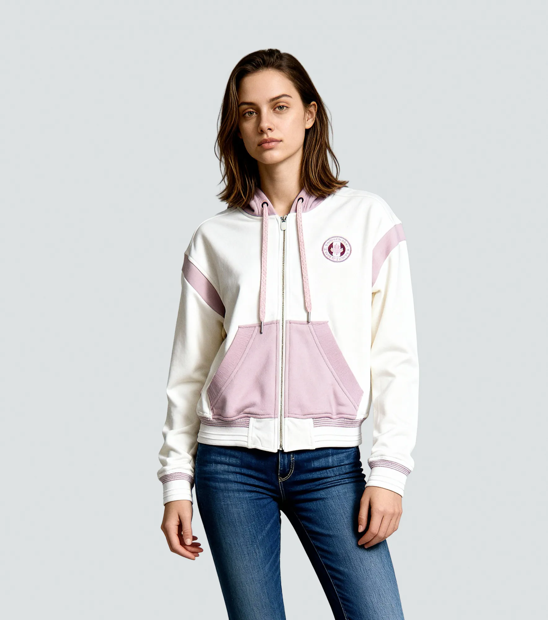 Mai Buzo Hoodie Con Cremallera Femenino GroggyCU