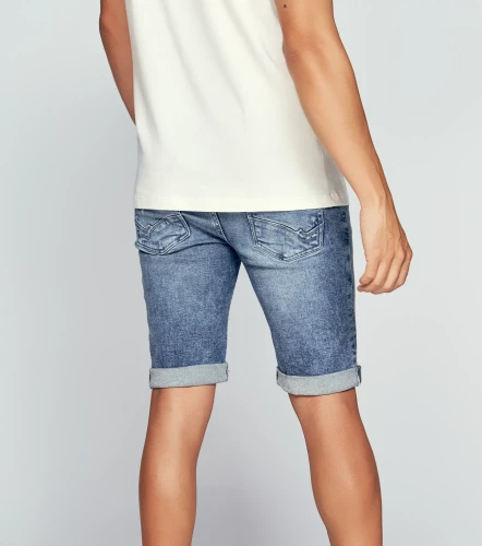 Bermuda Para Hombre En Indigo Con Proceso Claro UnserAZ