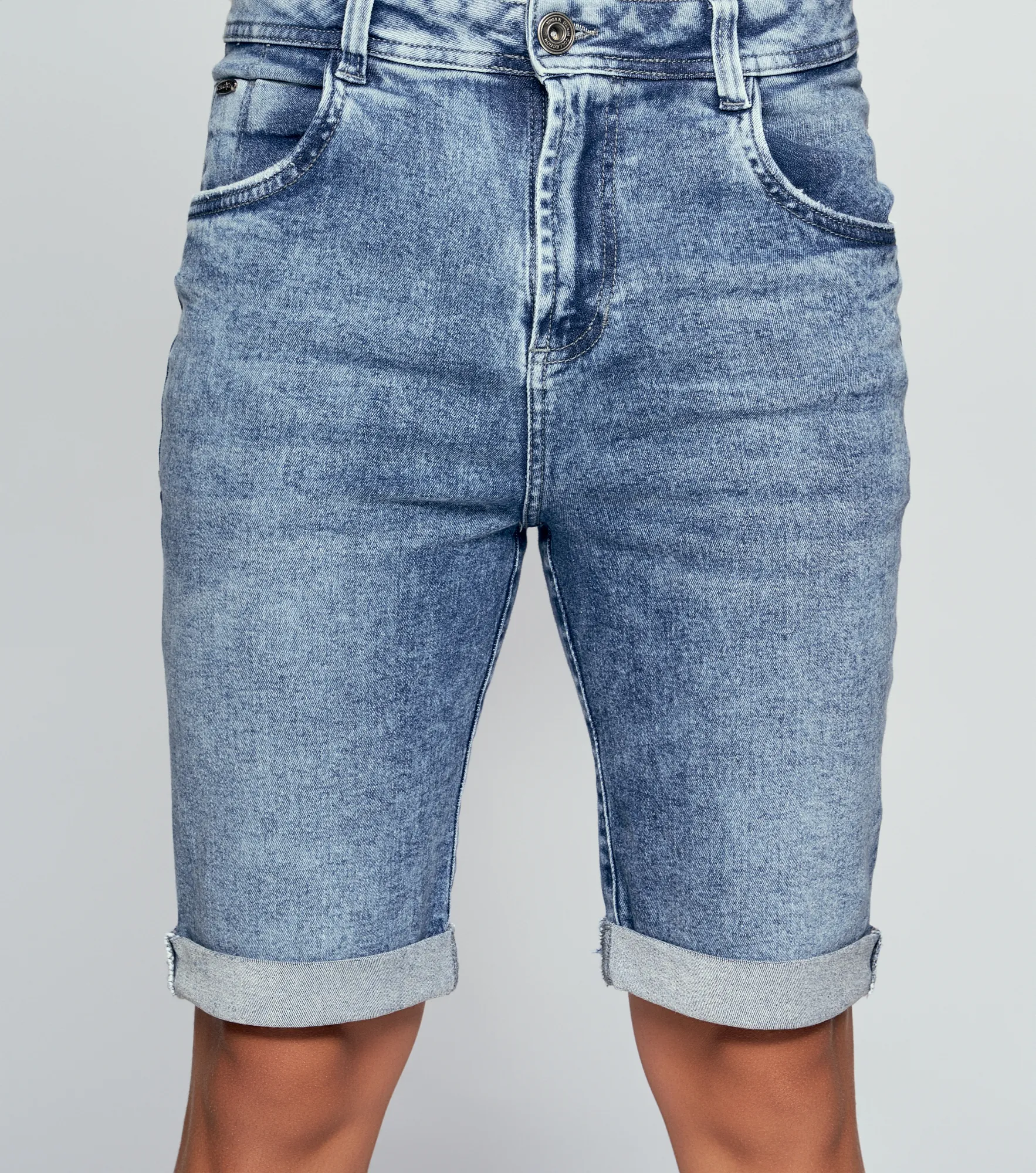 Bermuda Para Hombre En Indigo Con Proceso Claro Unser 834221 AZ