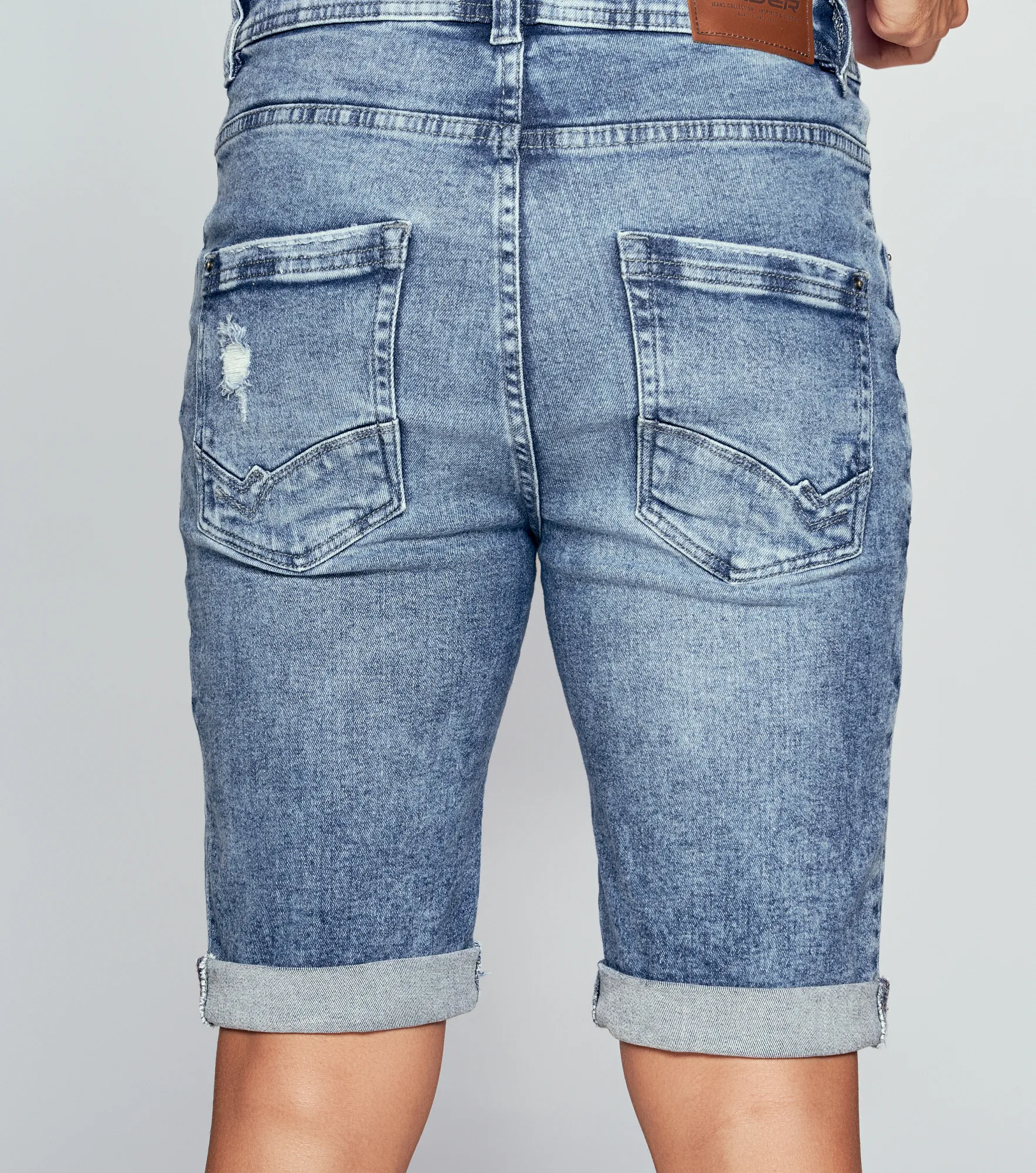 Bermuda Para Hombre En Indigo Con Proceso Claro Unser 834221 AZ