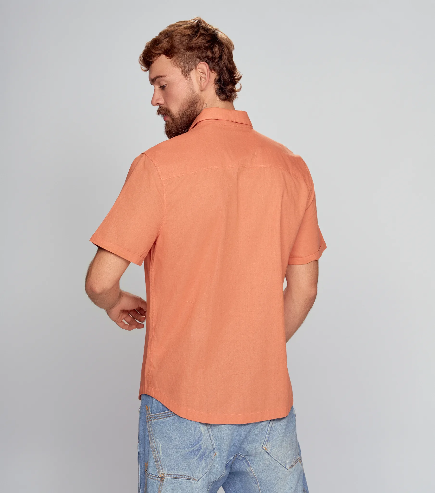 Knot Camisa Manga Corta Masculina Gas 834271 CO