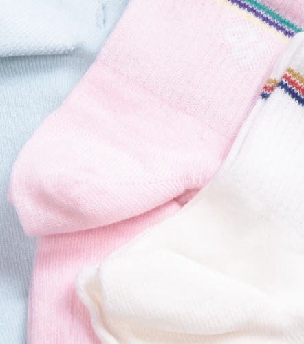 Lorena Medias Tripack Con U En Color Contraste UnserCU