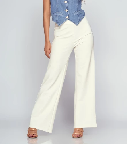 Pantalon Unicolor Para Mujer DerekAR