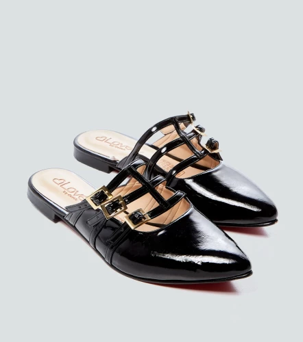 Zueco Plano Tipo Mules Para Mujer Julia Derek LovelyNG