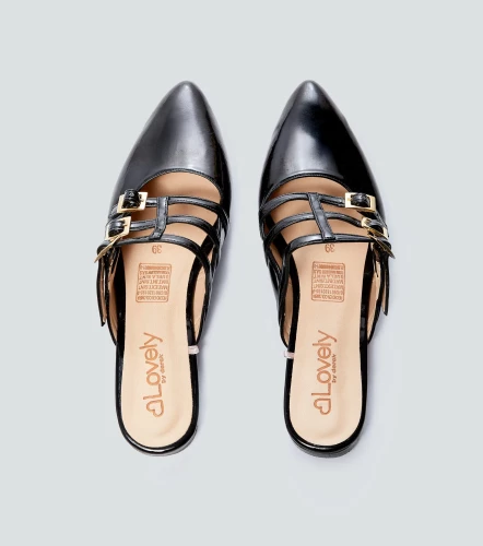 Zueco Plano Tipo Mules Para Mujer Julia Derek LovelyNG