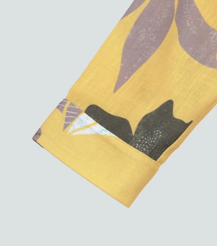 Vestido Para Mujer Camisero Estampado Manga Larga DerekAM