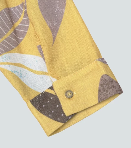 Vestido Para Mujer Camisero Estampado Manga Larga DerekAM