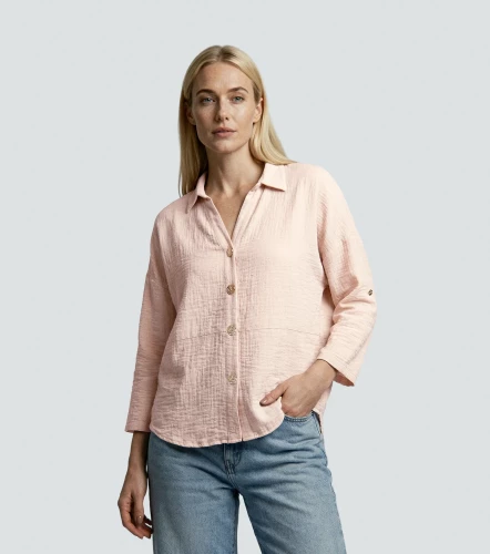Blusa Para Mujer Manga Larga Unicolor DerekAR