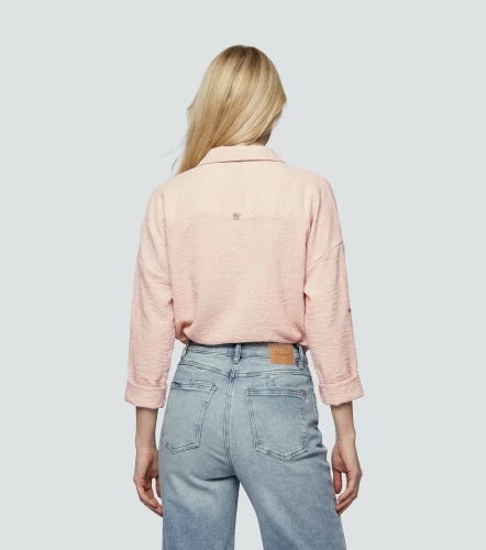 Blusa Para Mujer Manga Larga Unicolor DerekAR