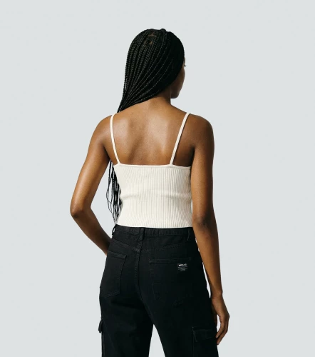 Lola Blusa Slim Fit Tejida De Tiras TyperAR