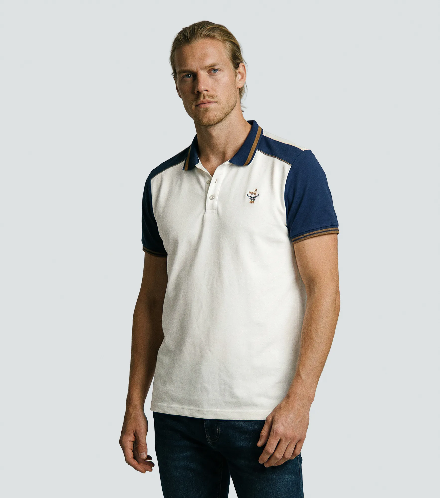 Comfort Robert Polo Con Contraste Y Cortes Unser 837126 AR