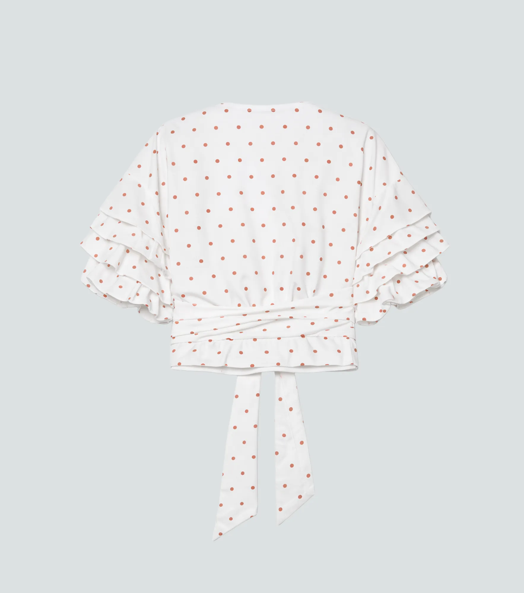 Blusa Para Mujer Con Puntos Lurex Escote Cruzado Manga Con Volumen Derek 837330 AR