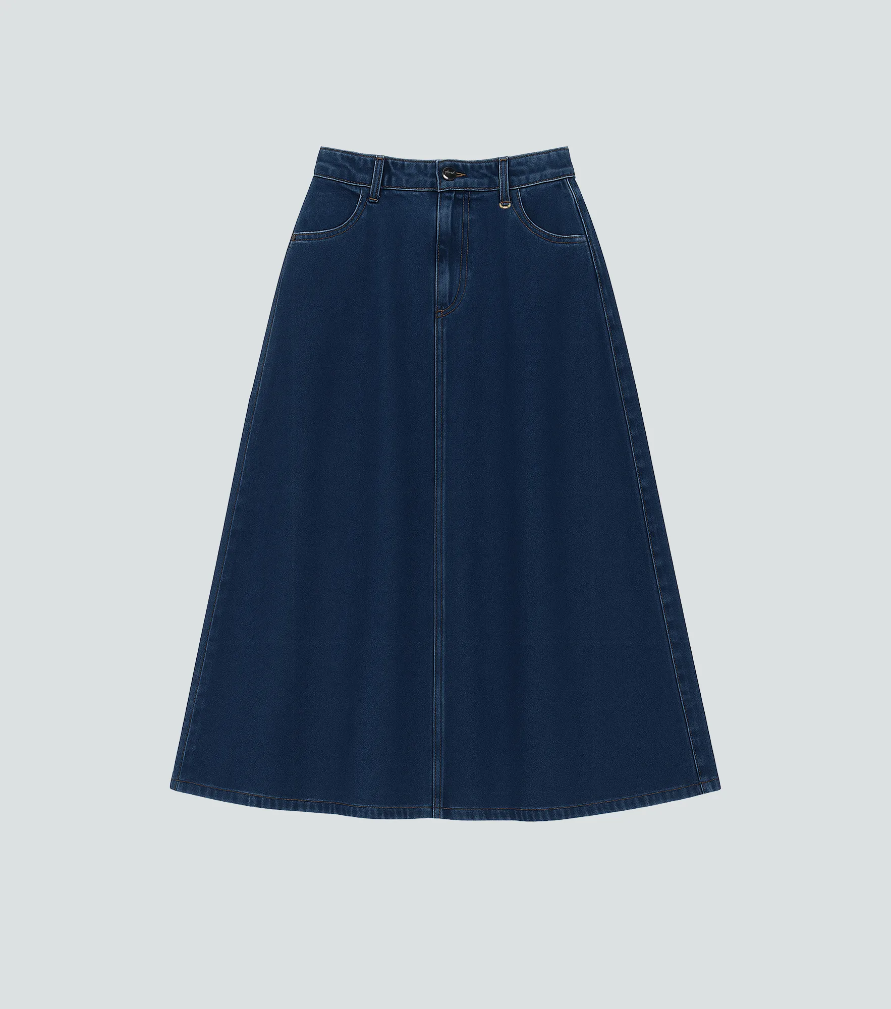 Falda En Indigo Acampanada Salome Derek 835832 AZ