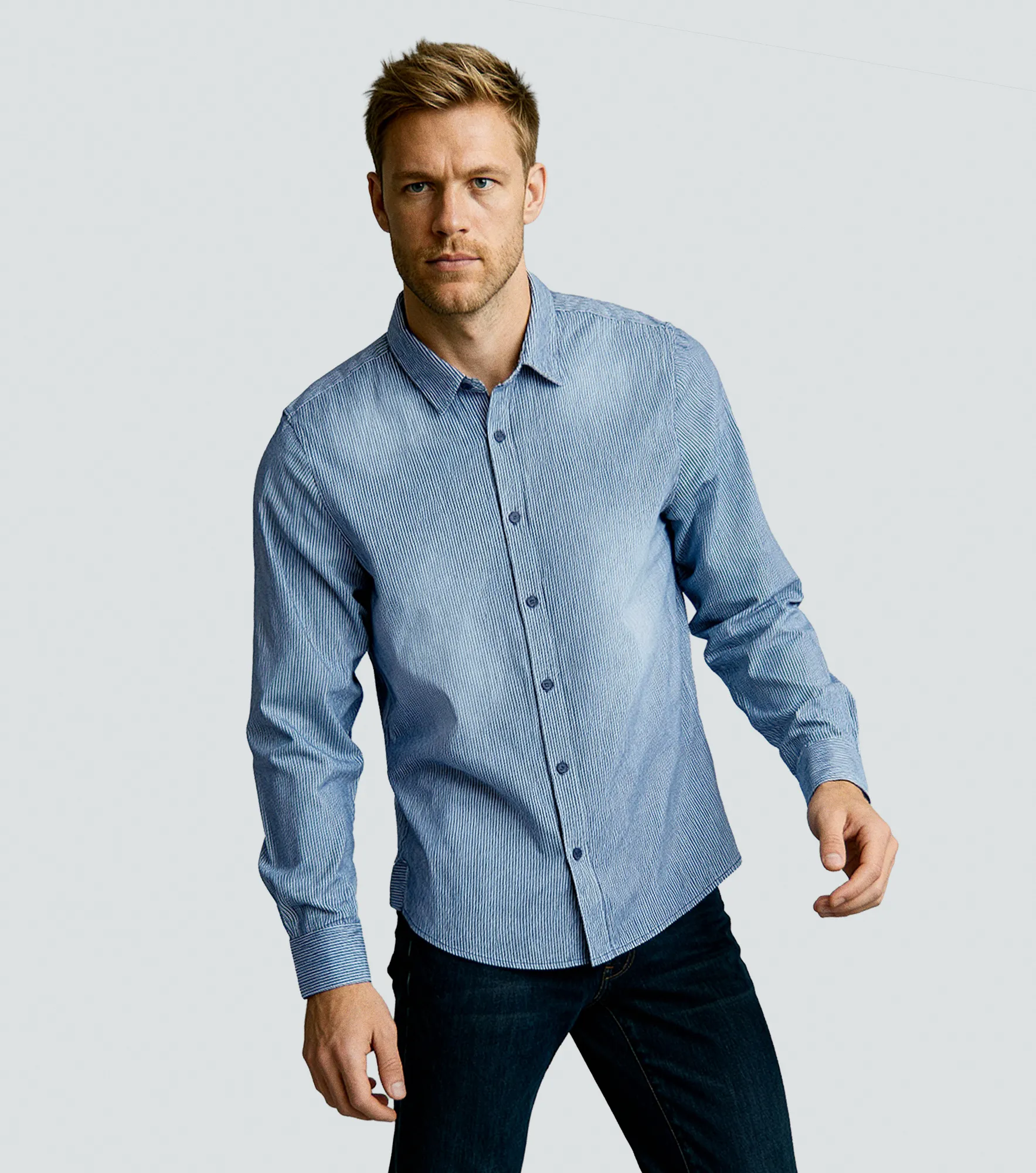 Comfort Neo Camisa M L De Rayas Unser 836103 AZ