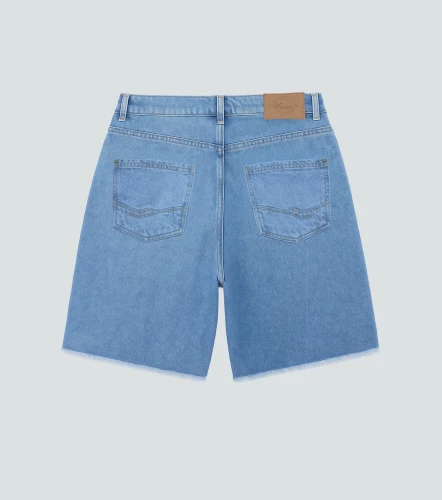 Luna Bermunda Tono Claro Con Desgaste UnserAZ