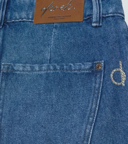 Barcelona Jean Para Mujer Tipo Barril Con Proceso Saray DerekAZ