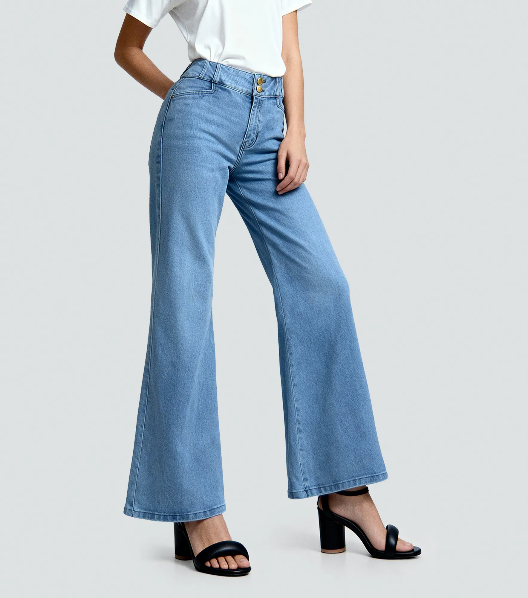 Jean Para Mujer Pull Up Bota Flare Praga Aura Derek 836297 AZ