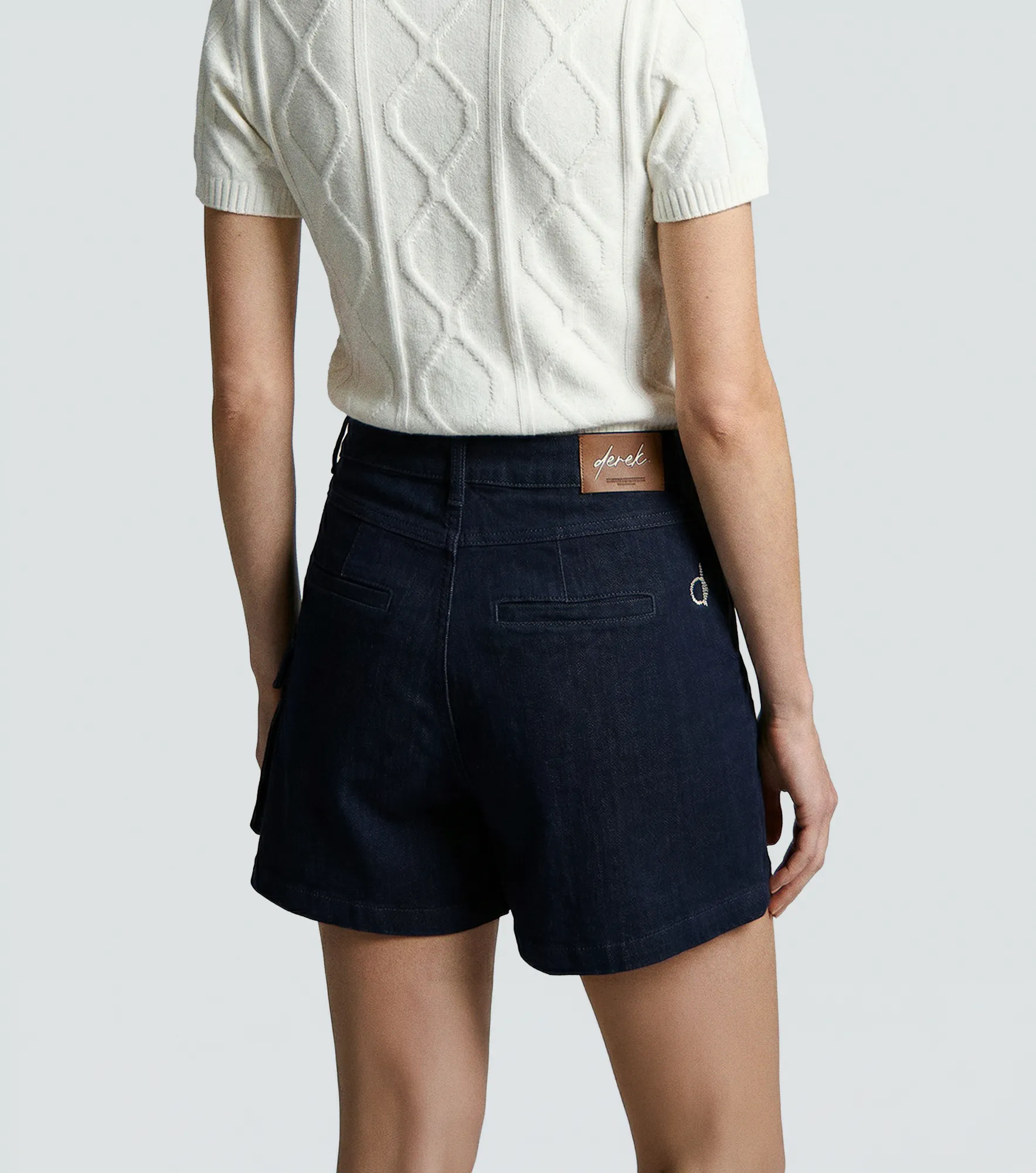 Short En Indigo Para Mujer Con Proceso Lissa Derek 836328 AZ