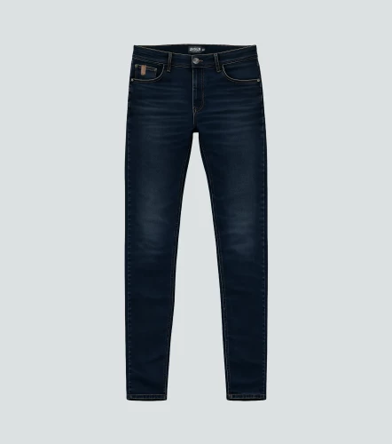 Iron Mario Jean Tono Oscuro Con Detalles UnserAZ