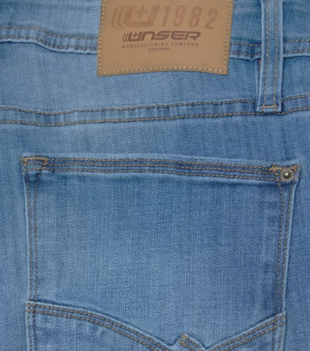 Iron Mark Jean En Tono Claro 5 Bolsillos UnserAZ