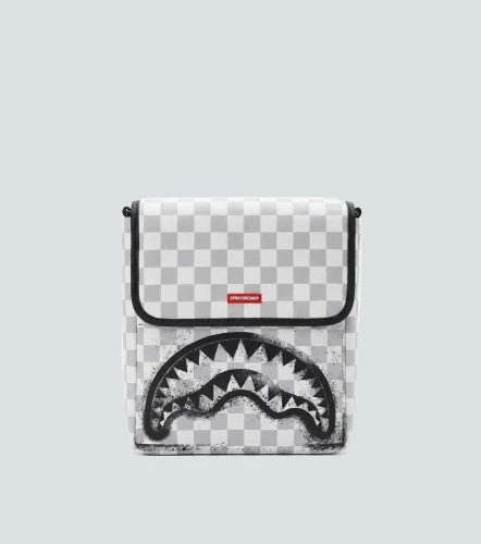 Bolso Sprayground Cruzado Ancho Red Stencil SharkBL