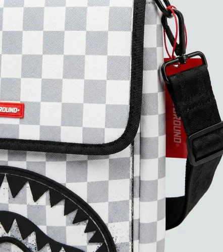 Bolso Sprayground Cruzado Ancho Red Stencil SharkBL